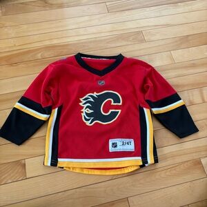 2T-4T Calgary Flames Jersey NHL Hockey Red